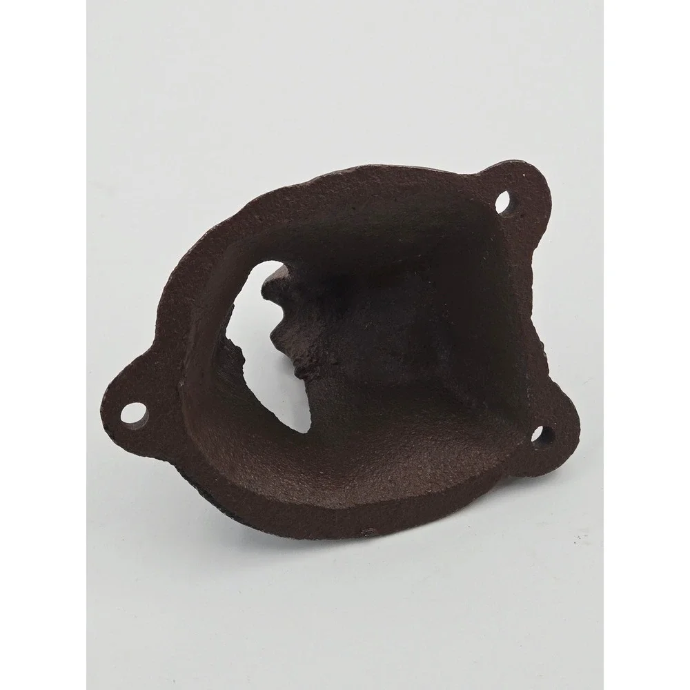 Cast Iron Grizzly Bear Wall Mounted Bottle Opener Rustic Brown Cabin Decor
